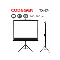 CODEGEN TX-24 Tripod Projeksiyon Perdesi (240x200cm)