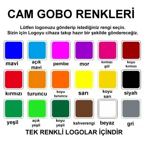 MARKANIZI IŞIKLANDIRMA ZAMANI LOGONUZU YANSITIN HAREKETLİ PROJEKSİYON CİHAZI + 2 LOGO HEDİYE